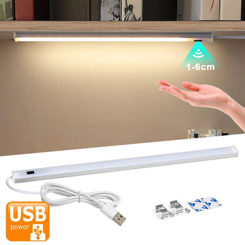 usb led strip desk lamp com interruptor de mao sensor de movimento abajur para criancas sala de estudo sob gabinete luzes da cozinha 5v 01