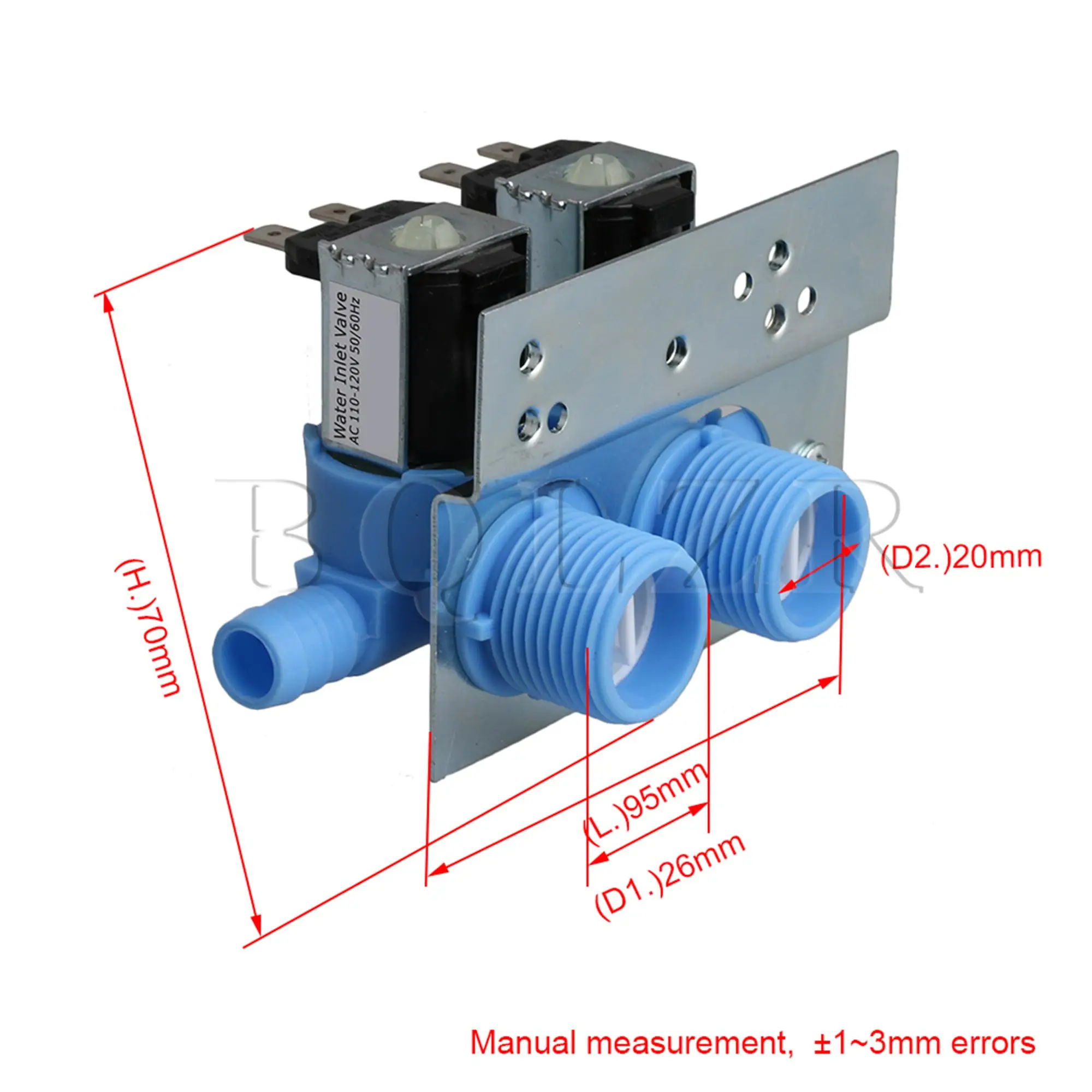 BQLZR 285805 zawór wlotu wody zamiennik dla Whirlpool ubrania podkładka 3349451 3354565