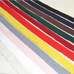2M/lot 3cm wide 33-color mercerized cotton ribbed lace round neckline cuffs hem Trimming T-shirt thin fabric material AC15