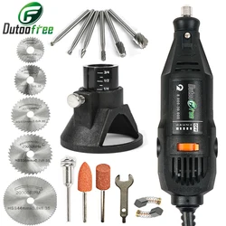 Minitaladro eléctrico de 110V/220V, herramienta rotativa de velocidad Variable, hoja de sierra Circular, disco de corte, grabador eléctrico Dremel 3000