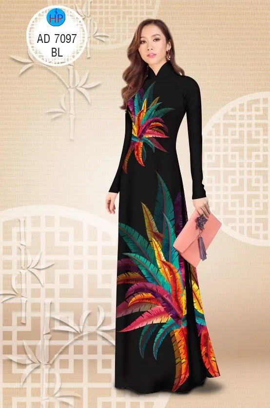 tailored aodai vietnam clothing cheongsam aodai vietnam dress vietnamese traditionally dress long sleeves cheongsam dress 2 pcs
