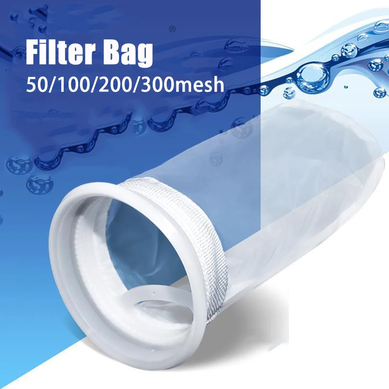 Mesh Micro Nylon(NMO)Filter Bags Fish Marine Sump Felt Pre Filter Sock Bag Corrosion Resistance Aquarium Accessories