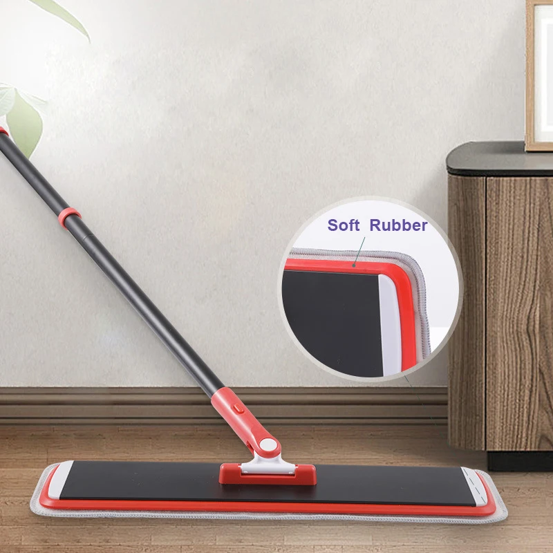 New Flat Mop Cleaning Floor With Spin Cleaner 360 Microfiber Towel Home Wiper Product Household Aluminum Alloy Washer Tools Tile