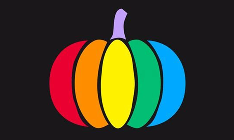 90x150cm custom Halloween pumpkin Trans And Gender Nonconforming flag banner