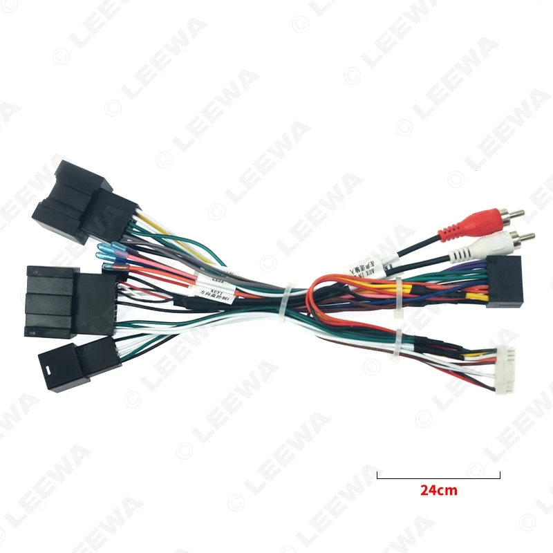 LEEWA Car Audio 16pin Wiring Harness With Canbus Box For Chevrolet Sail 3 Aftermarket Stereo Installation Wire Adapter #CA6640