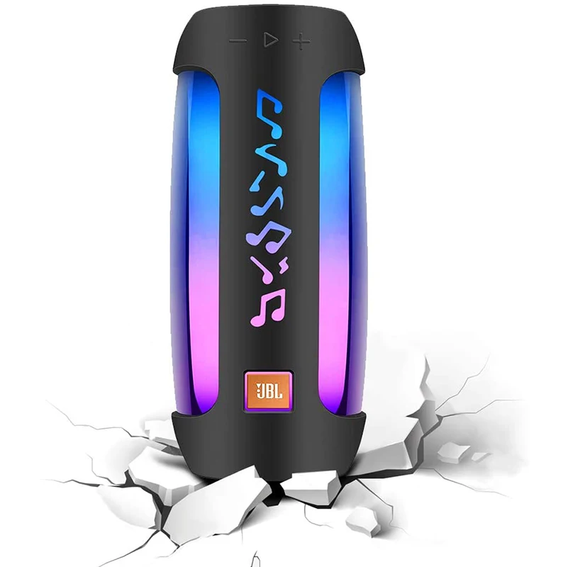 ZOPRORE-Capa De Silicone Para Alto-falante Bluetooth JBL Pulse 4, Bolsa De Armazenamento De Viagem, Alça De Ombro, Mosquetão