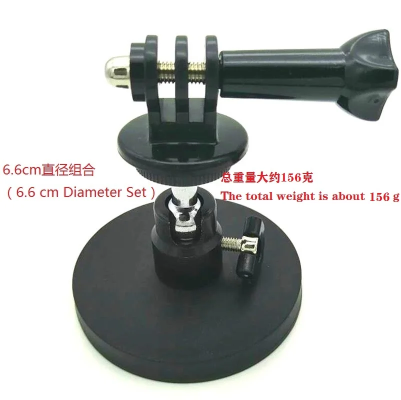 Imán magnético de goma para coche, Ventosa con adaptador de montaje de trípode para Xiaomi Yi 4K, Gopro Hero 9, 87, 5, Sony SJ4000, sj6, SJ8/9, C30, H9