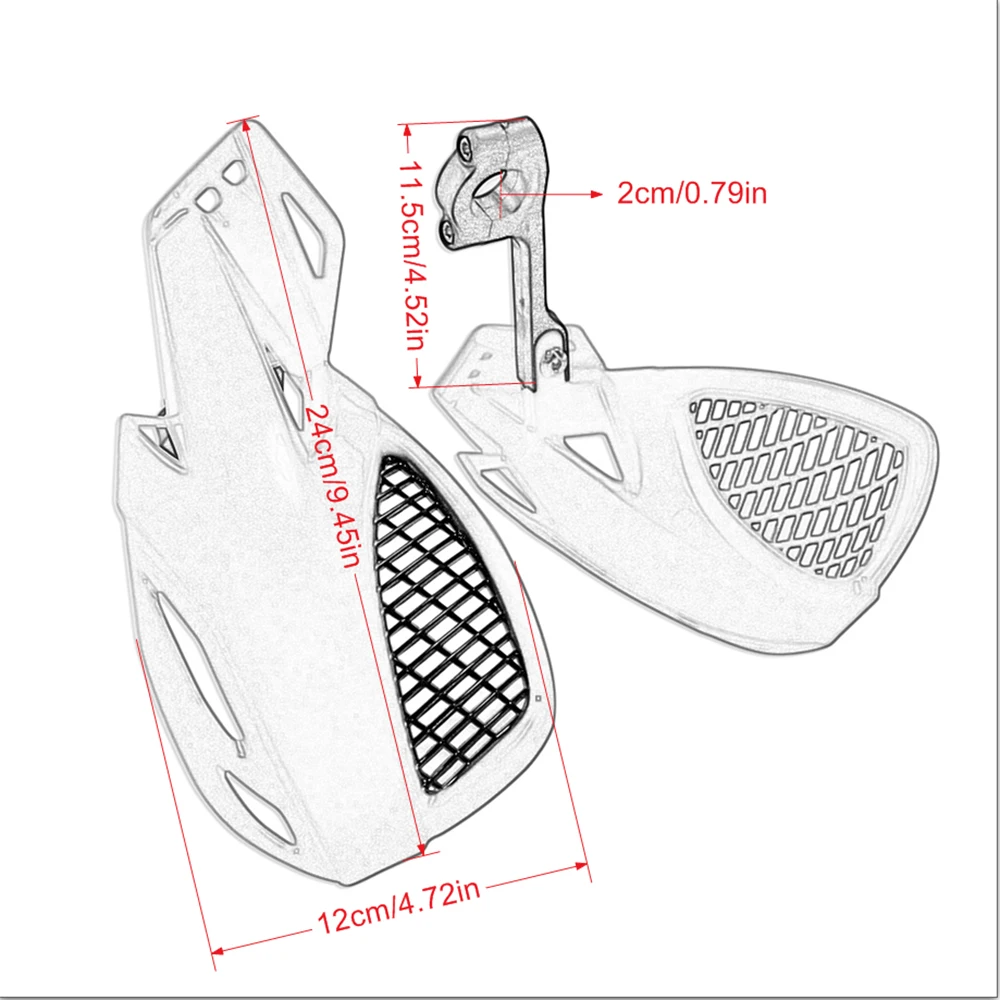 Handguards Hand Guard Protector For Motorcycle Dirt Bike Pit Bike ATV Quads 22mm Handbar For Honda Yamaha YZ Suzuki Kawasaki BMW