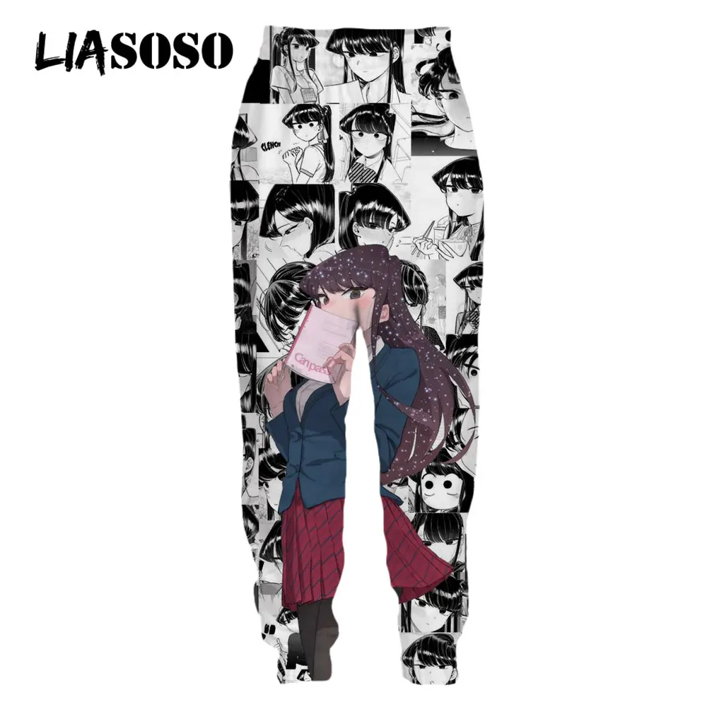 LIASOSO Anime Komi 3D Print Men's Tshirt Jogging Casual Hip Hop Streetweat Sweatshirt Top Women Overszied Clothing T-shirt