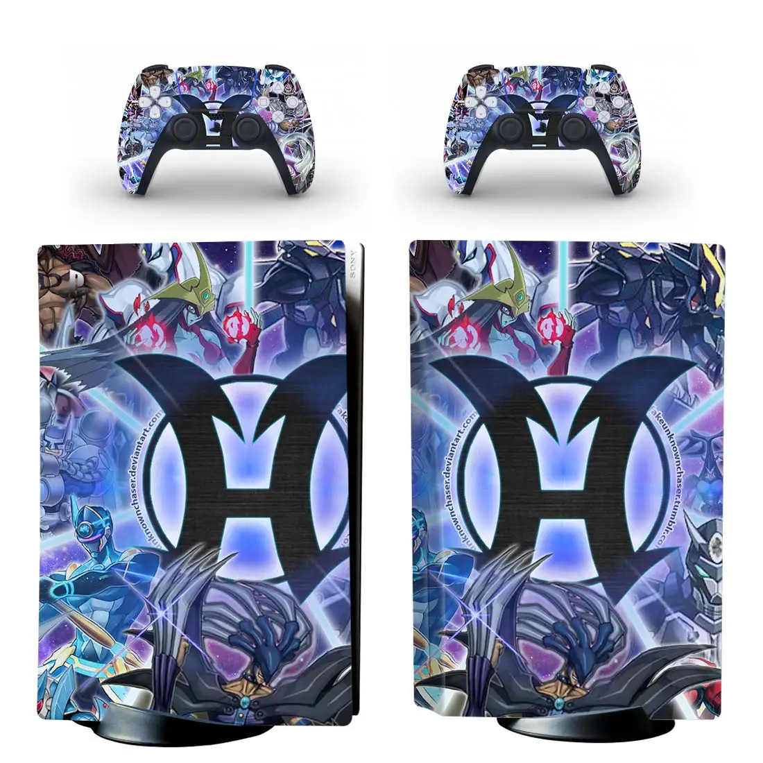 Yu-Gi-Oh PS5 Disc Skin Sticker for Playstation 5 Console & 2 Controllers Decal Vinyl Protective Disk Skins