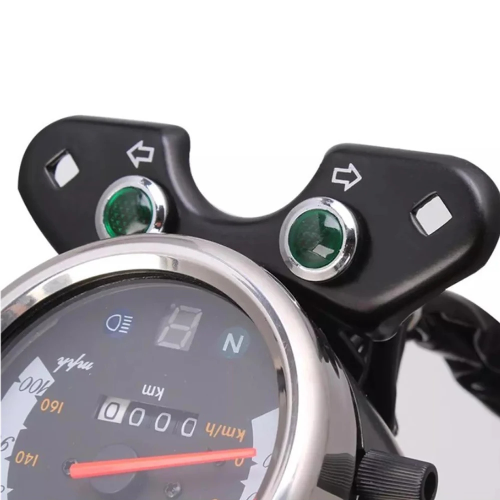 Retro Motorcycle LCD LED Digital Measurement Odometer Speedometer Oil Gauge Custom For Honda CG125 Suzuki GN125