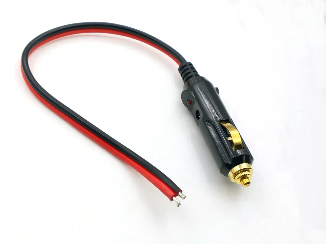 Adaptador de enchufe Universal para encendedor de cigarrillos de coche, cable de cargador hembra, 12v, 15a, máx. 120W, 1 unidad