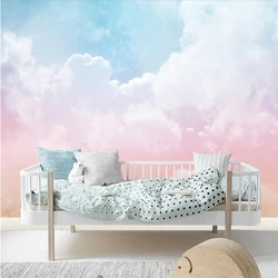 Beibehang moderno minimalista murale colore nuvola soffitto rivestimento murale carta da parati camera dei bambini soggiorno camera da letto TV sfondo