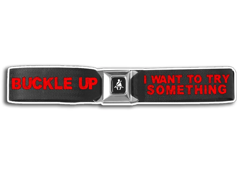 

Funny Buckle Up Warning Sticker OEM JDM Caution Diesel Visor Redneck Vinyl Decal