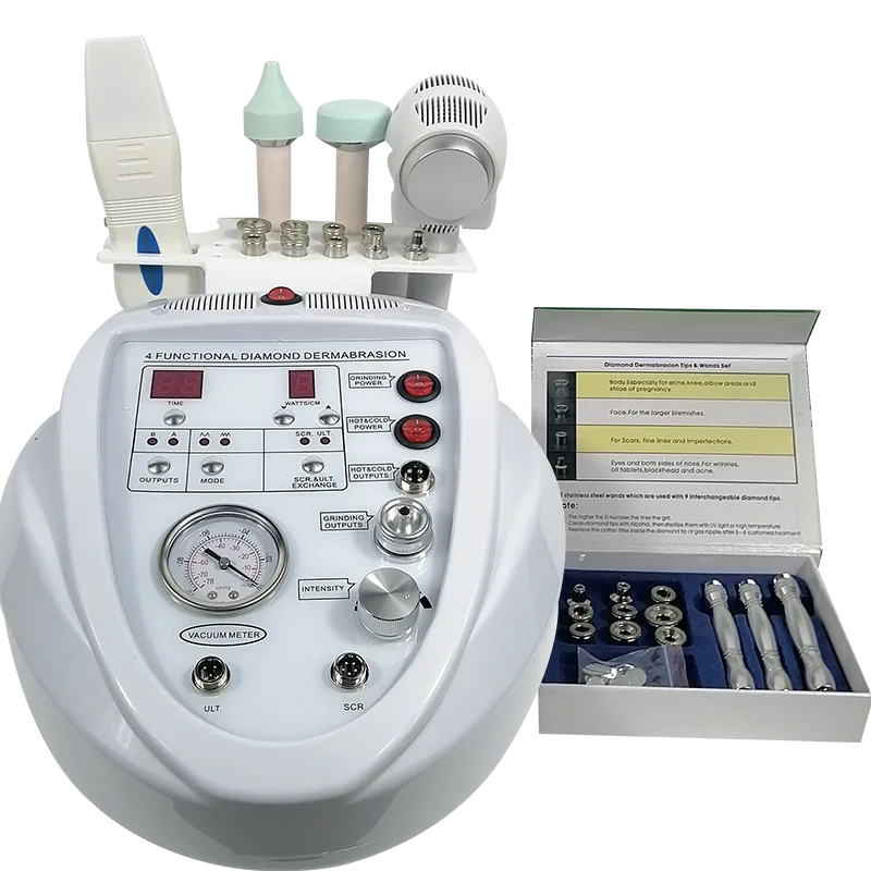 4 in 1 Dermabrasion Diamant Mikrodermabrasion Maschine Haut Wäscher Pflege Schönheit Maschine Haut Verjüngung Haut Lift Ziehen