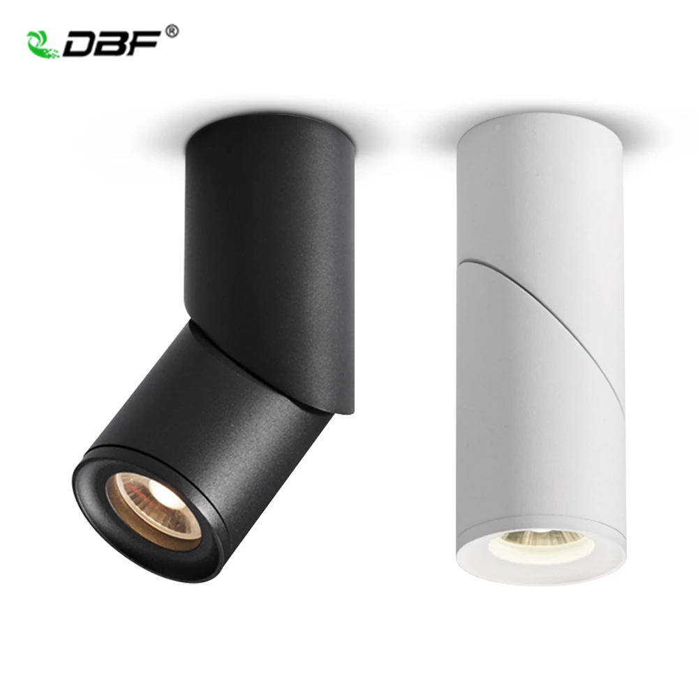 

[DBF]360 Degree Rotatable Dimmable LED Surface Mounted Rail Track Light 10W 12W 15W LED Ceiling Spot Lights 3000K/4000K/6000K