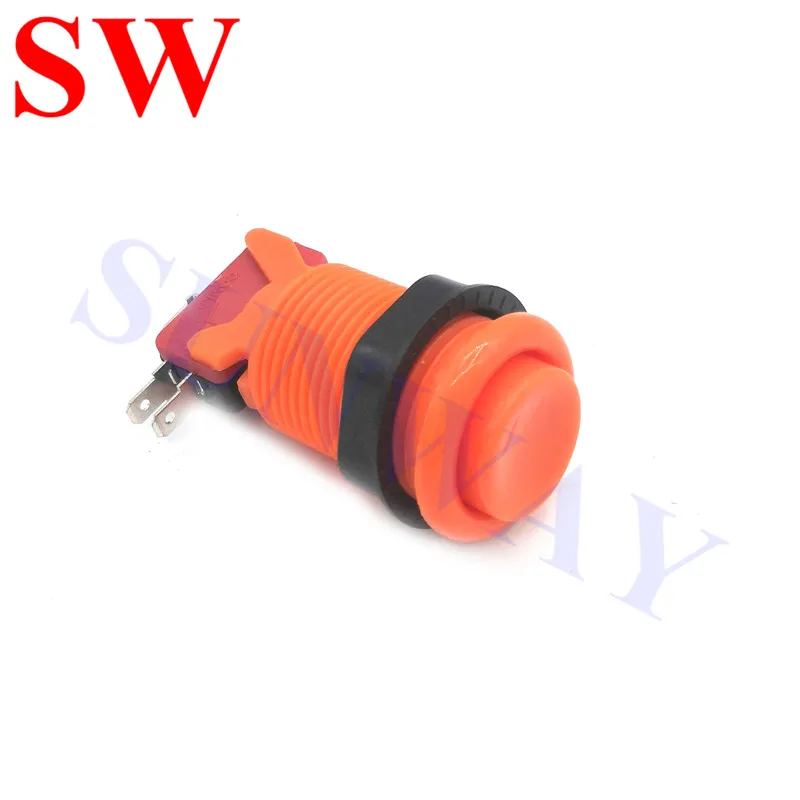 1 개/몫 아케이드 푸시 버튼 보라색 Happ 미국 스타일 긴 스위치 8 색 멀티 아케이드 MAME Jamma 게임