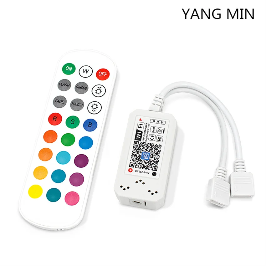 Smart WiFi LED Controller, RGB Led Strip Lights Wireless Controller, Compatible with Alexa & Google Home，Free Magic Home App