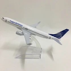 JASON TUTU 16cm Plane Model Airplane Model Copa Airlines Boeing B737-800 Airplanes Aircraft Model 1:400 Diecast Metal planes toy