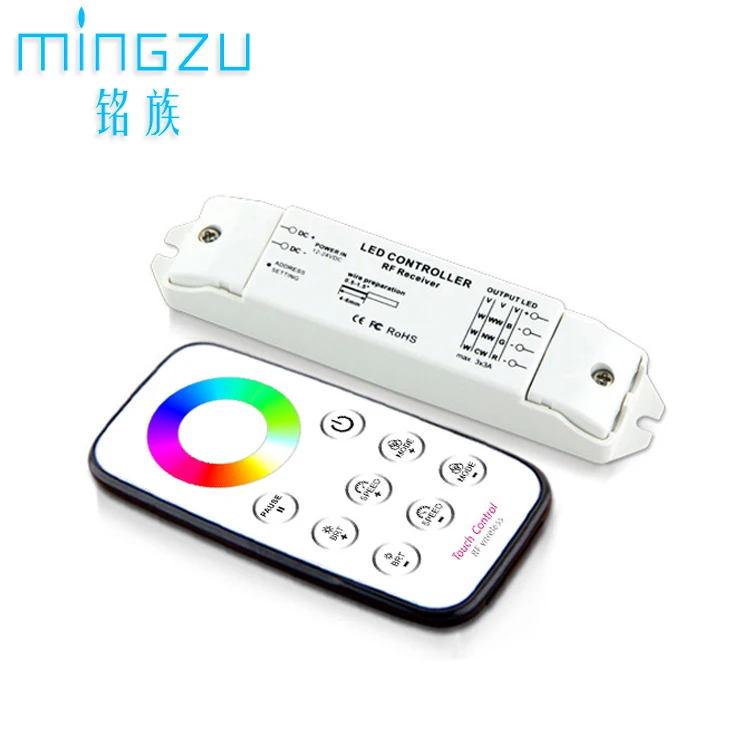 rgb controller t3 wireless remote control dimming 12v light with fan colorful change 5050 light bar atmosphere light adjustment