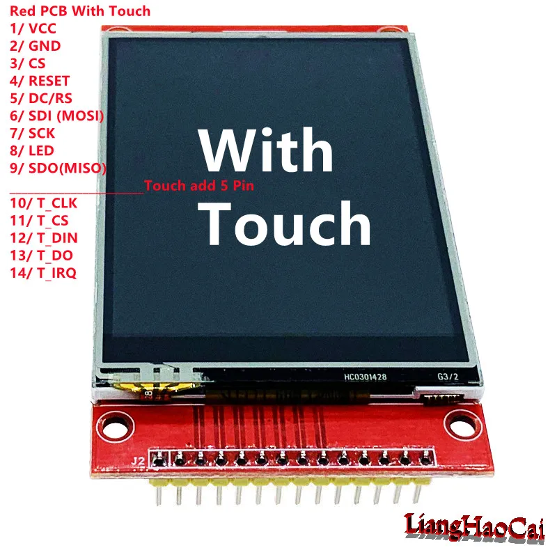4,0 Zoll SPI TFT Touch Display – 480x320 Pixel, ST7796S Treiber, Resistiver Touch, Mit SD-Kartensteckplatz, Für Arduino & Co 4,0 Zoll SPI TFT Touch Display – 480x320 Pixel, ST7796S Treiber, Resistiver Touch, Mit SD-Kartensteckplatz, Für Arduino & Co