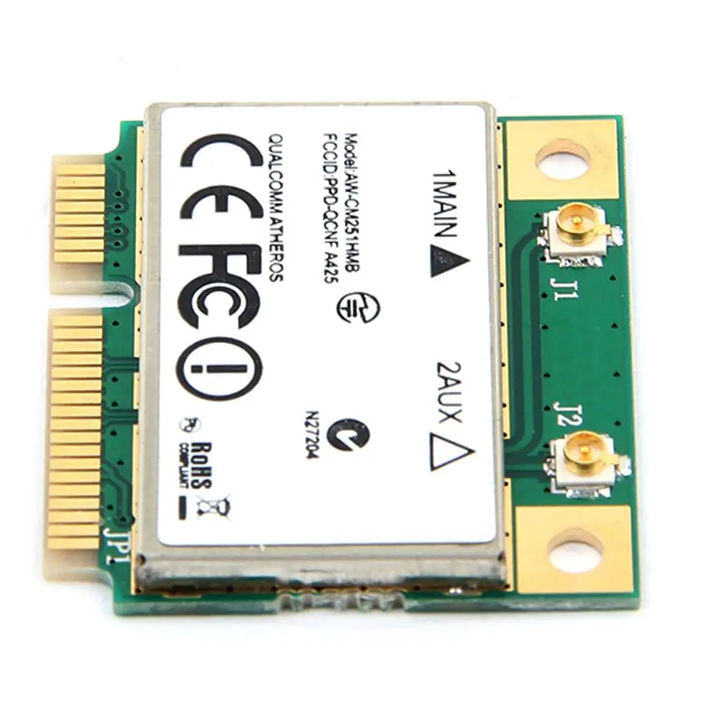 Dual Band Wireless Wifi Card For DELL/Sony/Acer/Toshiba/Asus/Samsung Half Mini PCI-E 2.4G/5Ghz Bluetooth 4.1 Wlan Wi-Fi Adapter