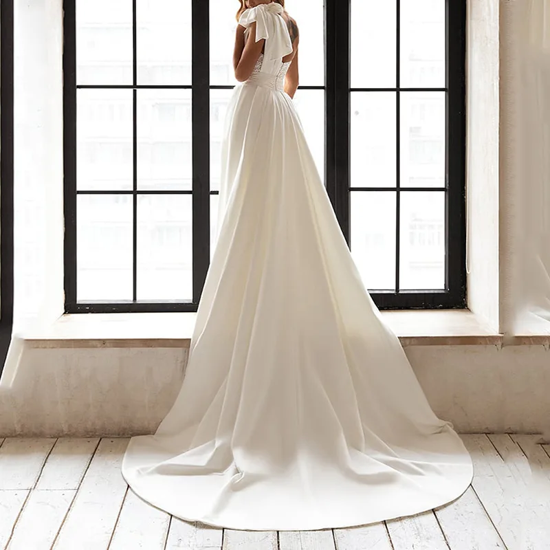 Party Dresses Women Evening Elegant Zipper Back Bridal Gown Dress Sexy One Shoulder Sleeveless Long Luxury Sequin White Dress