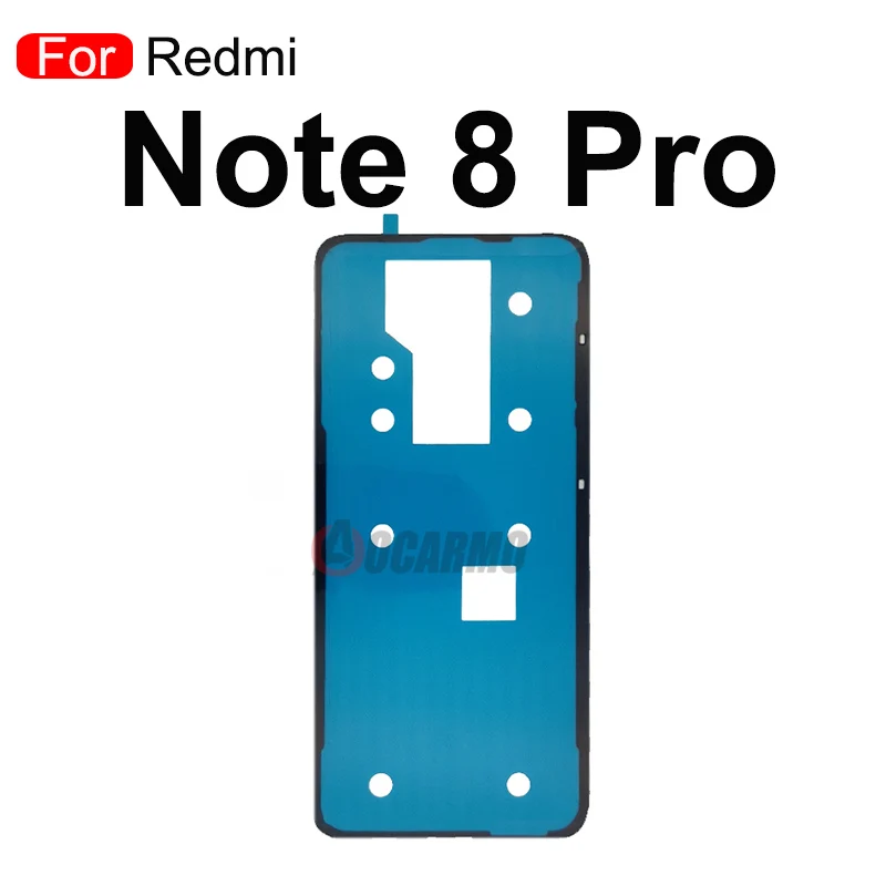 Aocarmo Back Adhesive For Xiaomi Redmi Note 7 8 9 Pro 9S Note 12 8Pro 8T Back Glass Cover Adhesive Sticker Glue