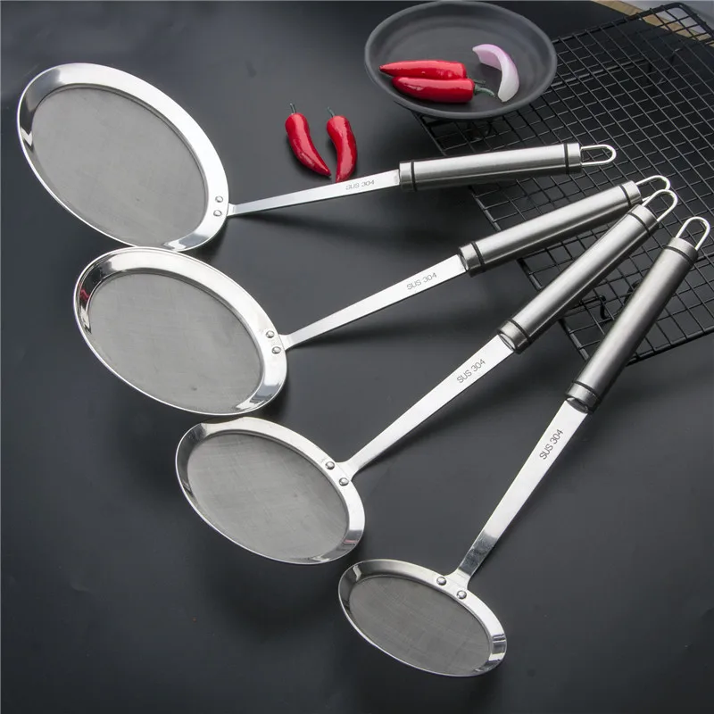 

Stainless Steel Fine Mesh Skimmer Spoon for Japanese Hot Pot,Skimmer Spoonfor Food Kitchen Cooking Fat Oil Filter