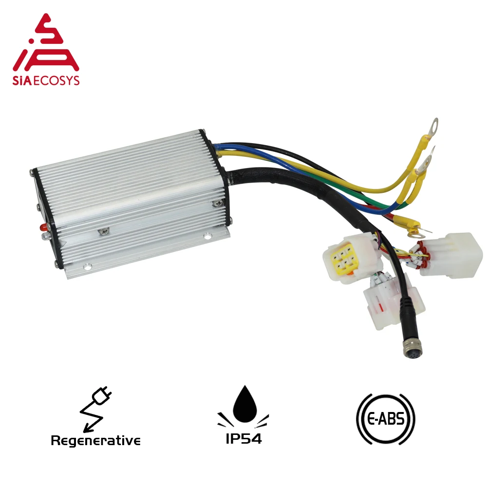 SiAECOSYS QSMOTOR 1200W 48V 50kph Hub Motor with QSKLS4812S controller and kits for Electric Scooter