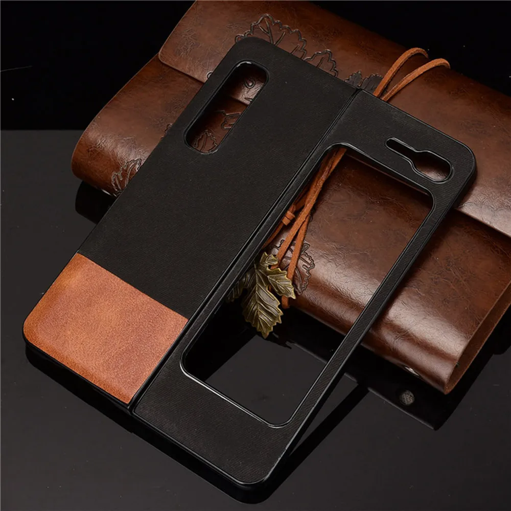 For Samsung Galaxy W20 5G/Fold 4G/Fold 5G Phone Fashion Color Matching Denim Phone Case Simple Protective Back Cover Shell