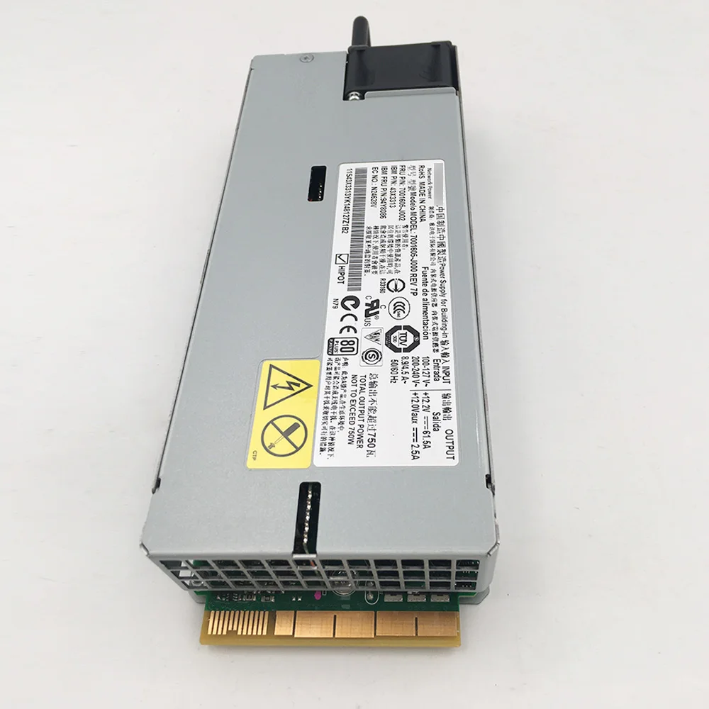 For IBM PSU X3550 X3650 M4 750W 7001605-J000 7001605-J002 DPS-750AB-1 A 94Y8114 94Y8113 94Y8070 94Y8078 Server Power