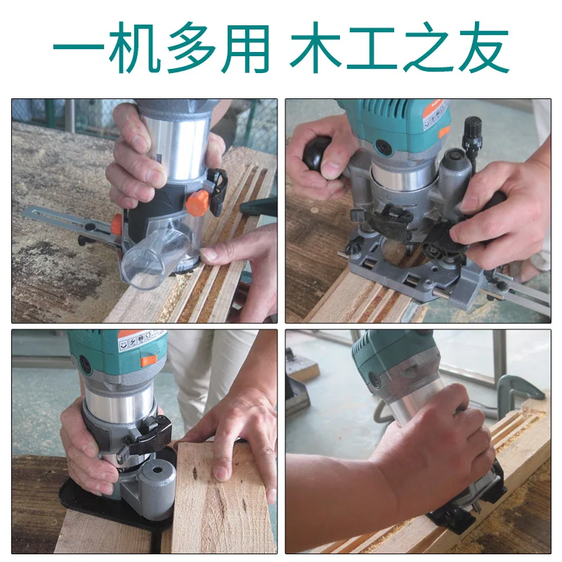 Fresatrice elettrica multifunzionale per legno, rifilatrice elettrica, macchina per incidere, fresatura e scanalatura del legno Ma