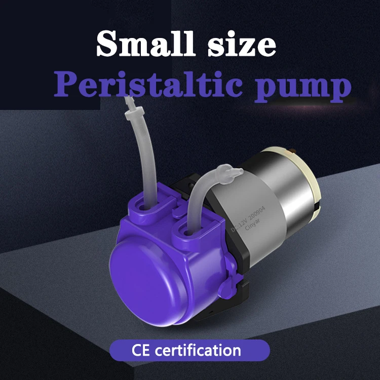 Mini bomba d'água peristáltica 12v, bomba silenciosa de circulação automática, pequena bomba de sucção de água refrigerada 24v