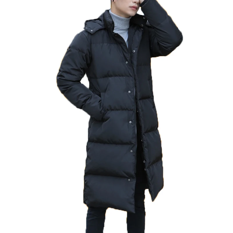 Duck Boollili Long Down Jacket Men Winter Coat Plus Size Warm Puffer Jacket Men Korean Overcoat Parka Doudoune Homme