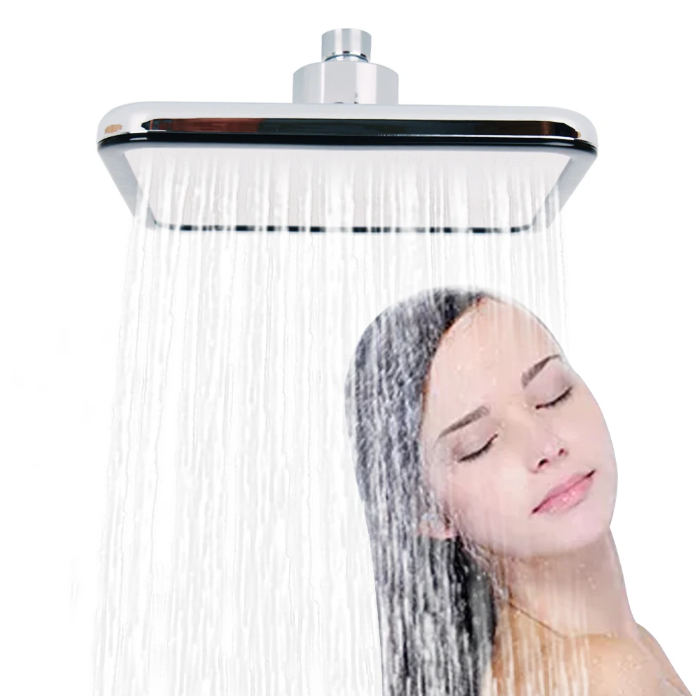 

EHEH 8 inches Top Rainfall Shower Head Square Bathroom Stainless Steel Waterfall Shower Spray Nozzle New Showerhead