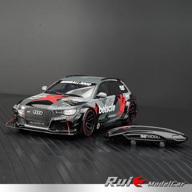 コレクターの置物,1:18自動車のおもちゃ,rs6 c7 dtm 2015,限定版,樹脂,DIY,ギフト用