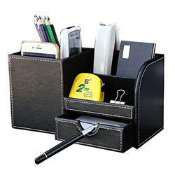 BasupRole-Porte-stylo de bureau, porte-crayon cosmétique, étui de rangement scolaire, accessoires de bureau, évaluation, 1 pièce