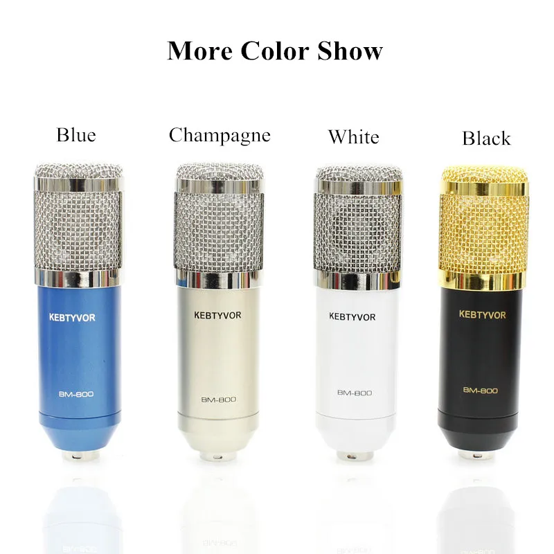 プロの録音コンデンサーマイクキット,bm 800,耐衝撃アームマウント,放送,スタジオマウント