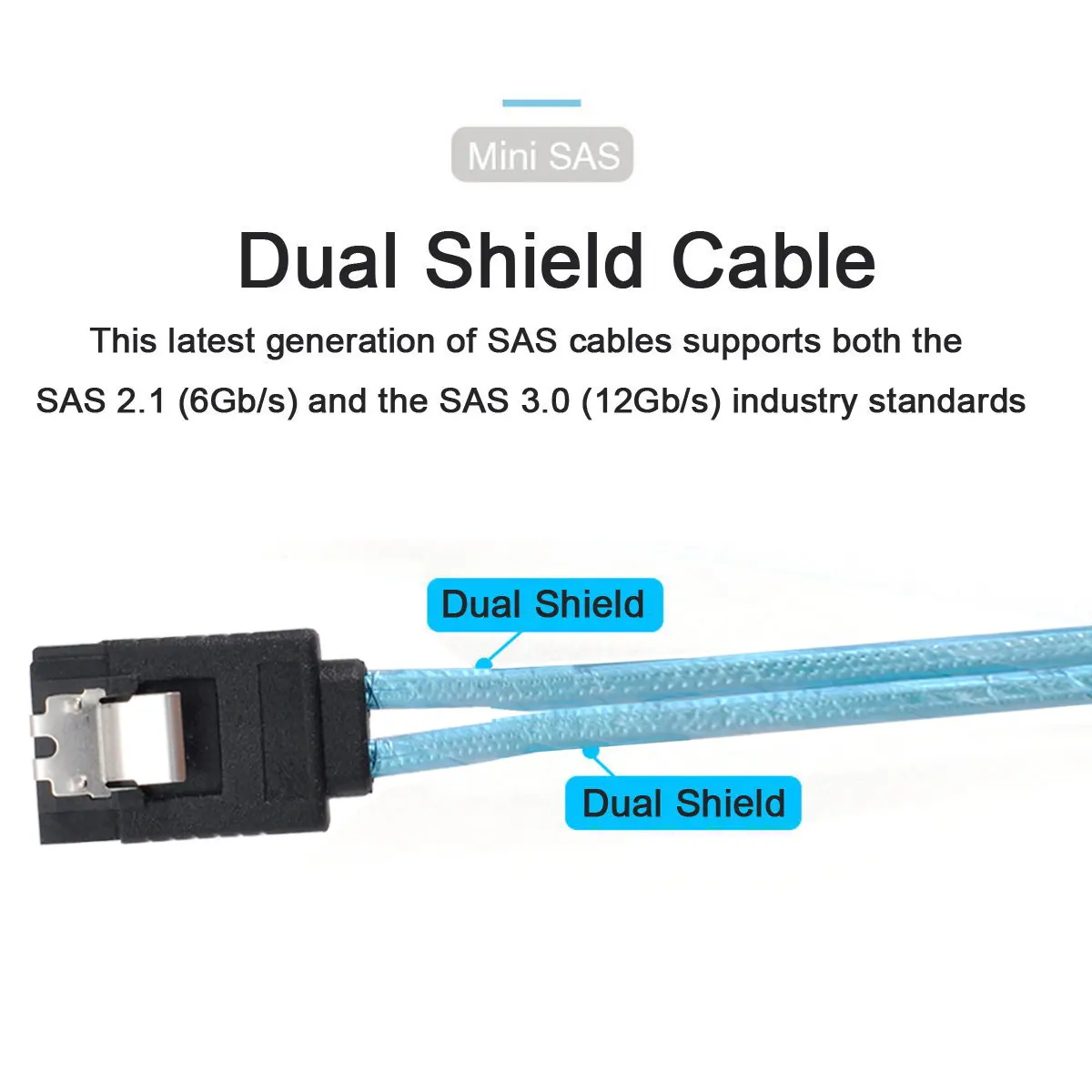 6 SATA 7pin الهدف SSD إلى الداخلية 6 SATA 7pin قرص صلب 6Gbps خادم البيانات رائد كابل زيهان