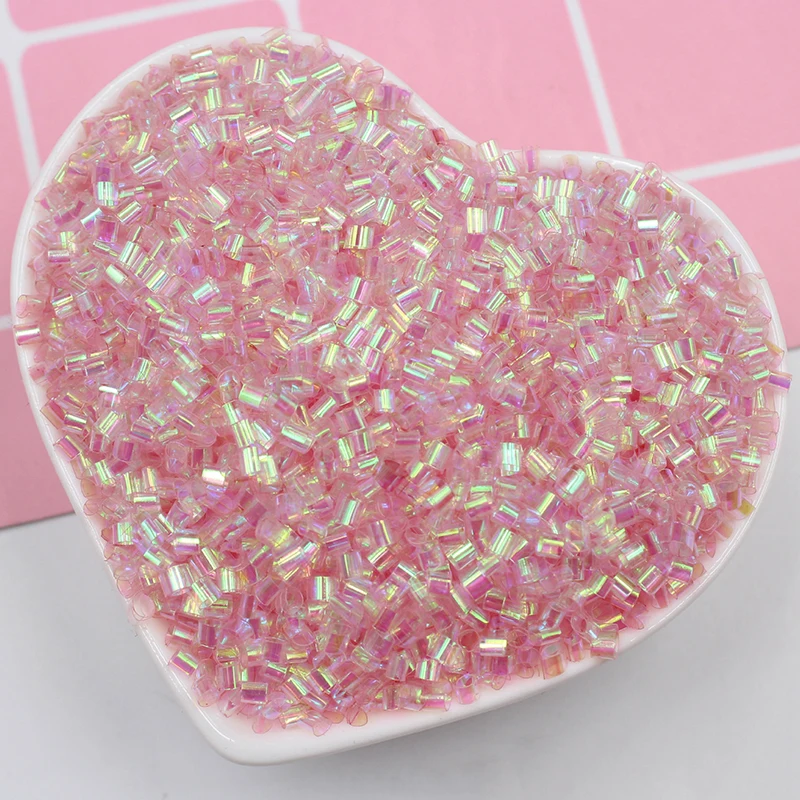 Boxi30/50g Bingsu Beads Slime Additives Iridescent Beads Supplies DIY Sprinkles kit for Fluffy Clear Crunchy Slime Clay