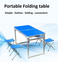 Stable Outdoor Folding Table Aluminum Alloy Stall Table Portable Publicity Exhibition Industry Camping Table Shelf