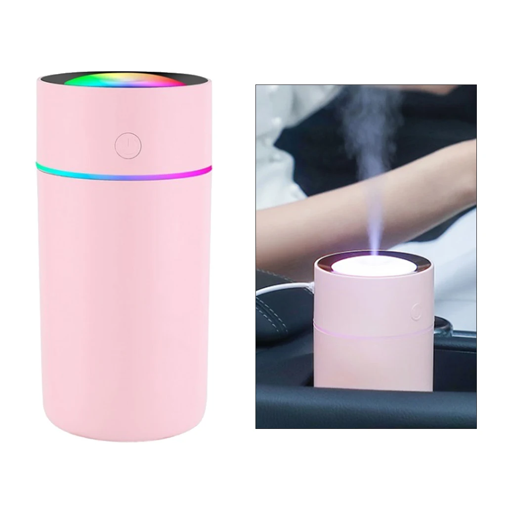 320ML Mini Ad Ultrasuoni Umidificatore Aroma Olio Essenziale Diffusore Auto A Casa Purificatore D'aria Luce Colorata Mist Maker per la Casa auto