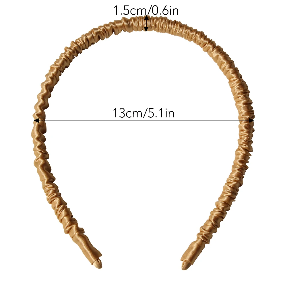 Hair Hoop Band Headbands For Women Girl 100% Pure Mulberry Silk Elastic Luxury Hair Accessories