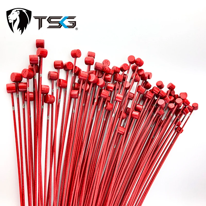 Bicycle Brake Cables 1 Pc TSG Professional Bike Brake Line Red for Bike Derailleur Cables Shifting Lines