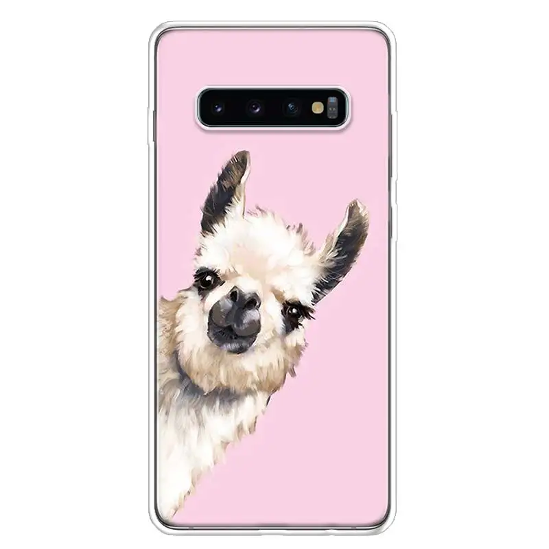 Lama Llama Alpacas Animal Phone Case For Samsung Note 20 Ultra 10 Lite 9 8 Galaxy A9 A8 A7 A6 J8 J6 J4 Plus A90 5G A80 A81 A91 C