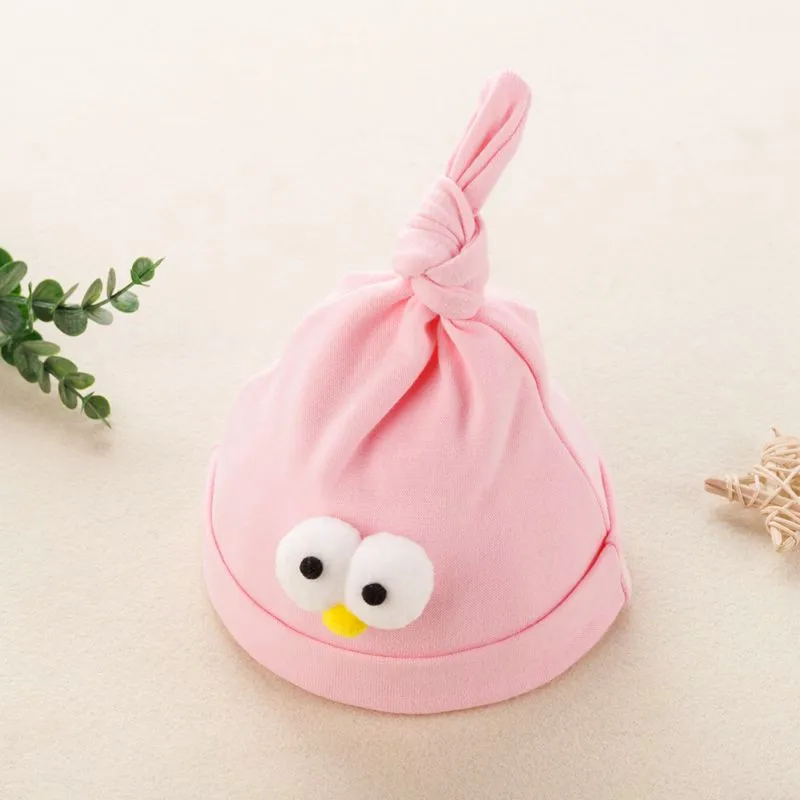 Summer spring Boy Girl Big Eye Pointed Knitted Caps Cute Cartoon Crochet Baby Hat Kids Bonnet