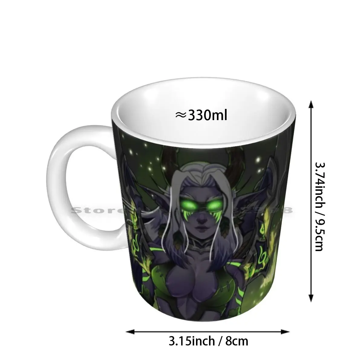 I Am Now Prepared! Ceramic Mugs Coffee Cups Milk Tea Mug World Of Wow Demon Hunter Havoc Night Elf Elf Illidan Alliance Fantasy