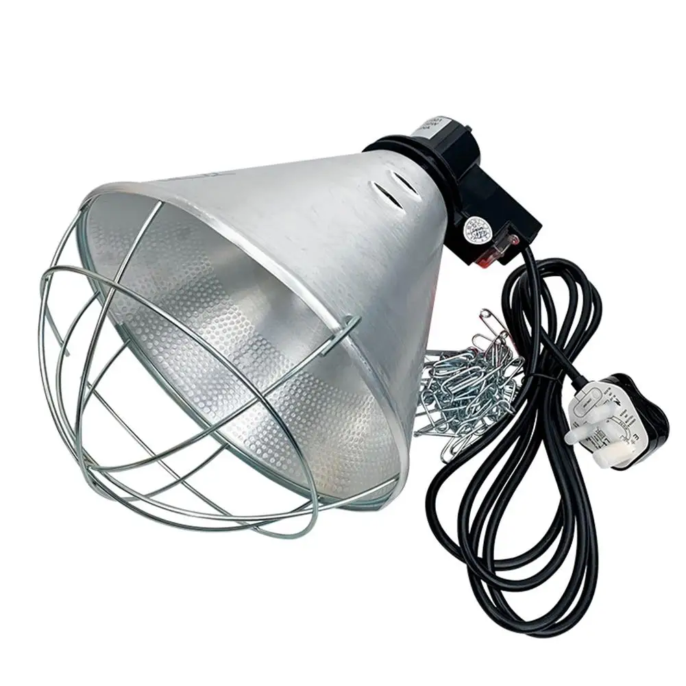 E27 Heat Lamp Holder Insulation Heating Lampshade Brooder Poultry Pig Chicks Breeding Thermal Insulation Equipment Farm Animals