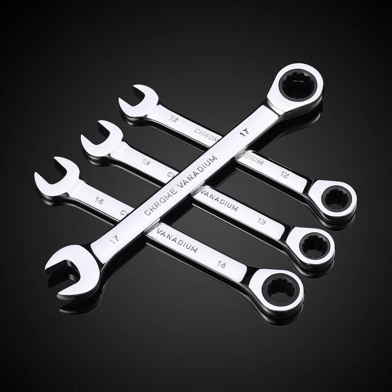 Combinatie Box End Ratelsleutel Key Wrench Set Spanner Kit Metric Hand Tool Set Auto Reparatie Tools